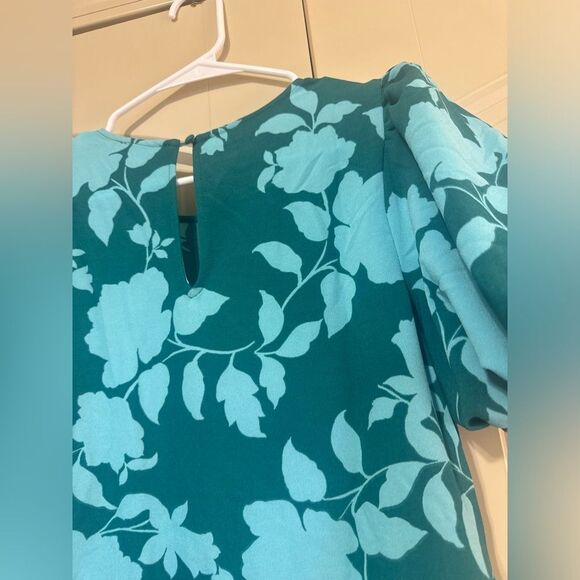 Sugarlips Aruba Floral Papillon Puff Sleeve Midi Dress | Xsmall - Picture 8 of 10